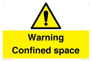 Warning Confined space